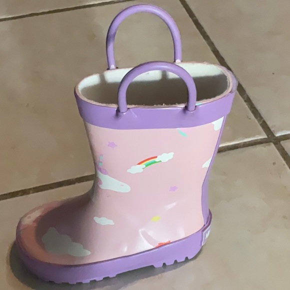 Mucky Wear Pink and Purple Rain Boots - Picture 4 of 10